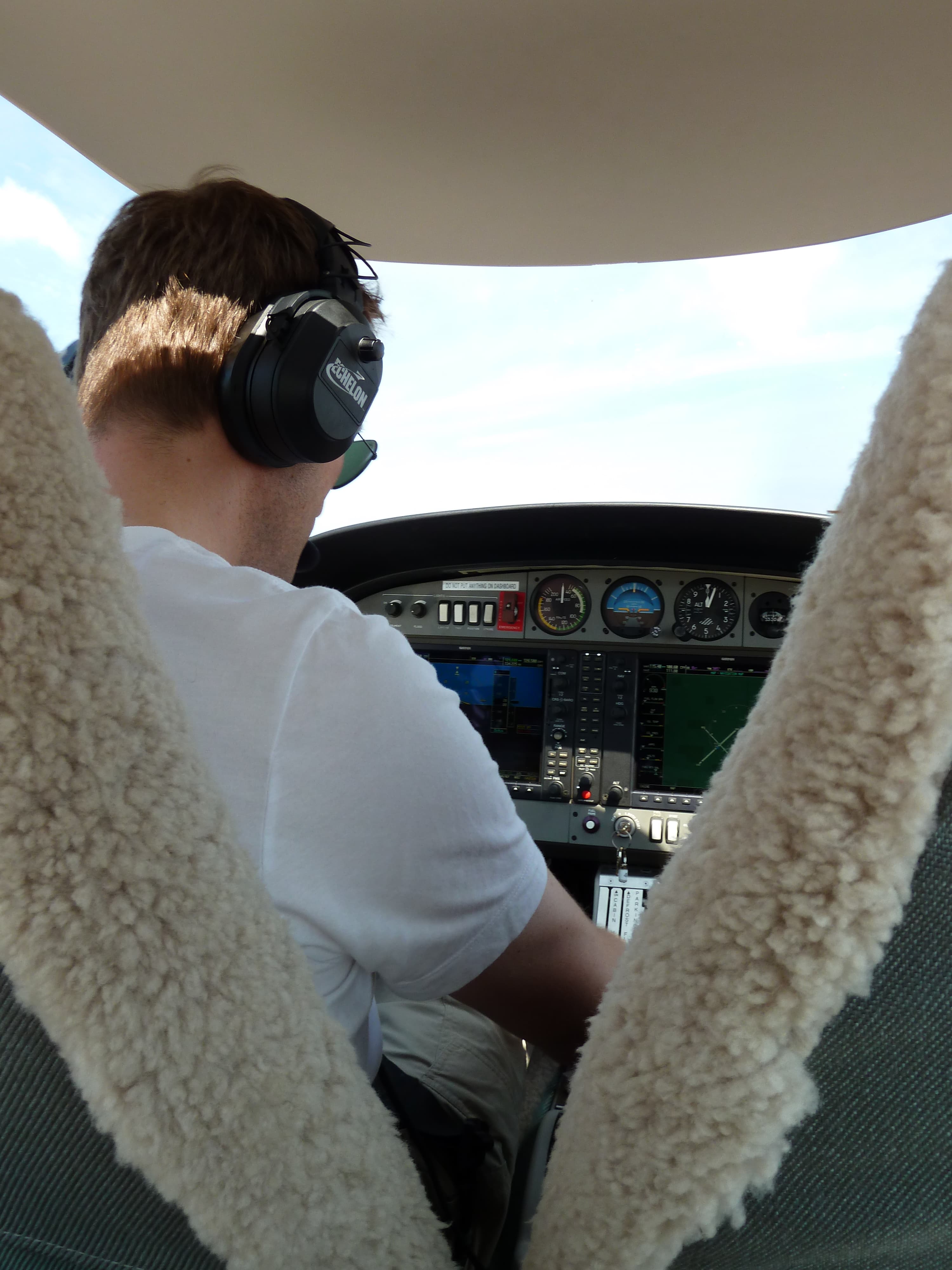 Im Cockpit